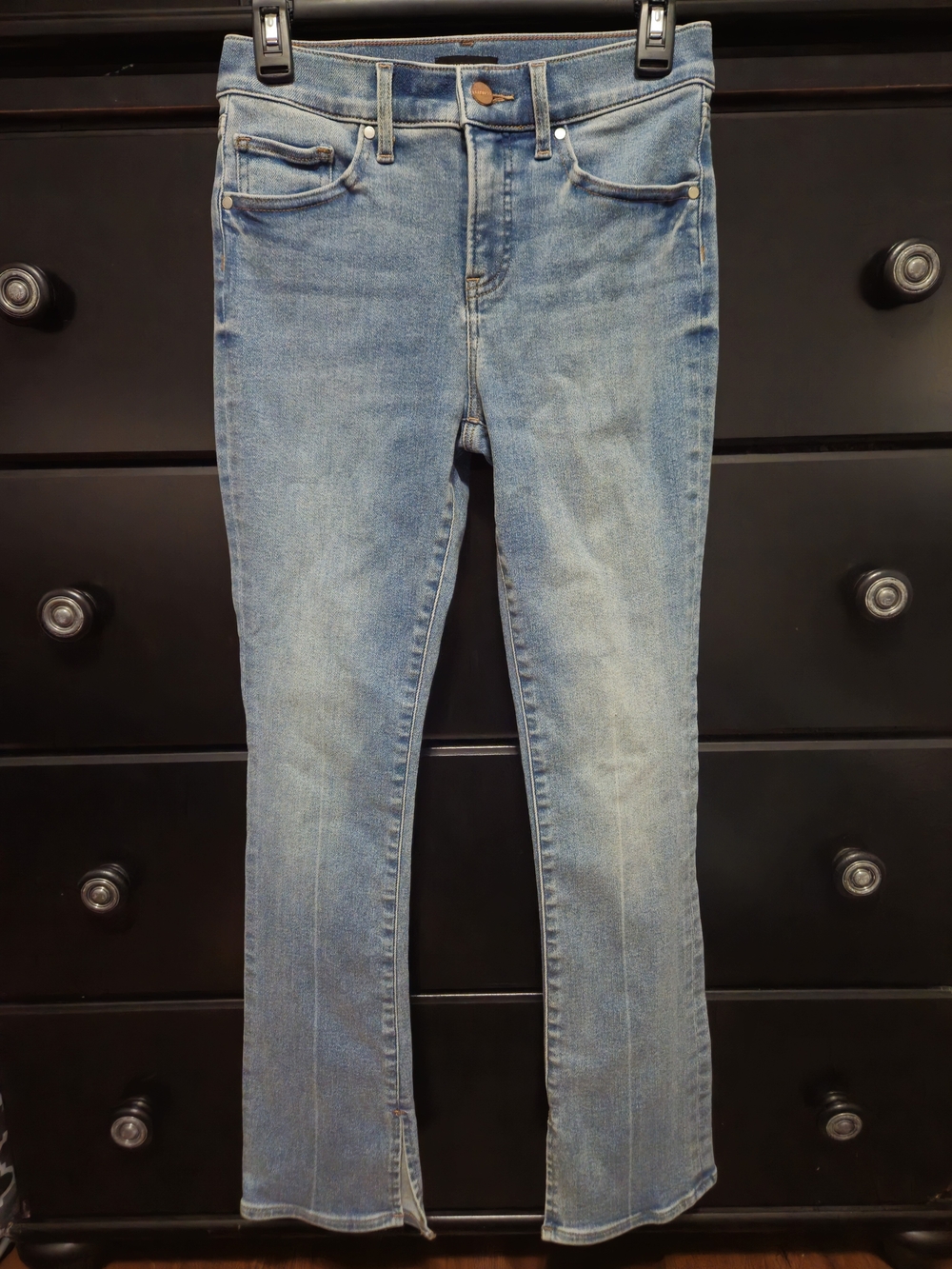 Express Skyscraper Light Blue Flare Jeans